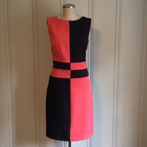 Donna Rae New York Color Block Shift Dress Size 4